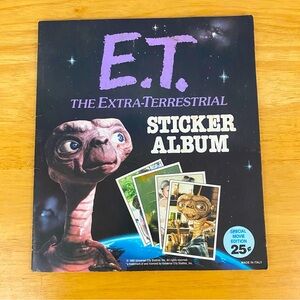 Vintage 1982 Topps ET the Extraterrestrial Sticker Album